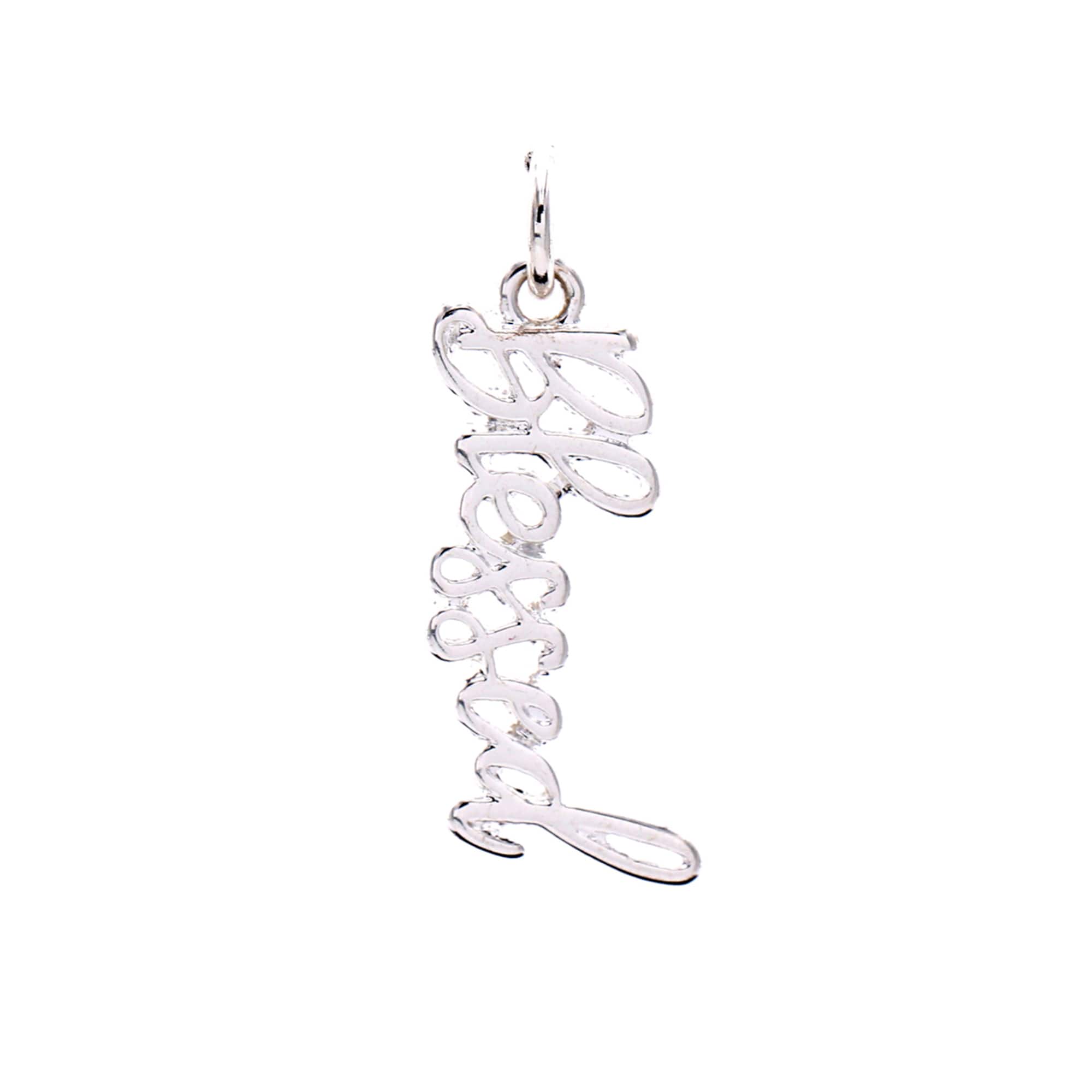 Charmalong™ Silver Plated Blessed Charm by Bead Landing™